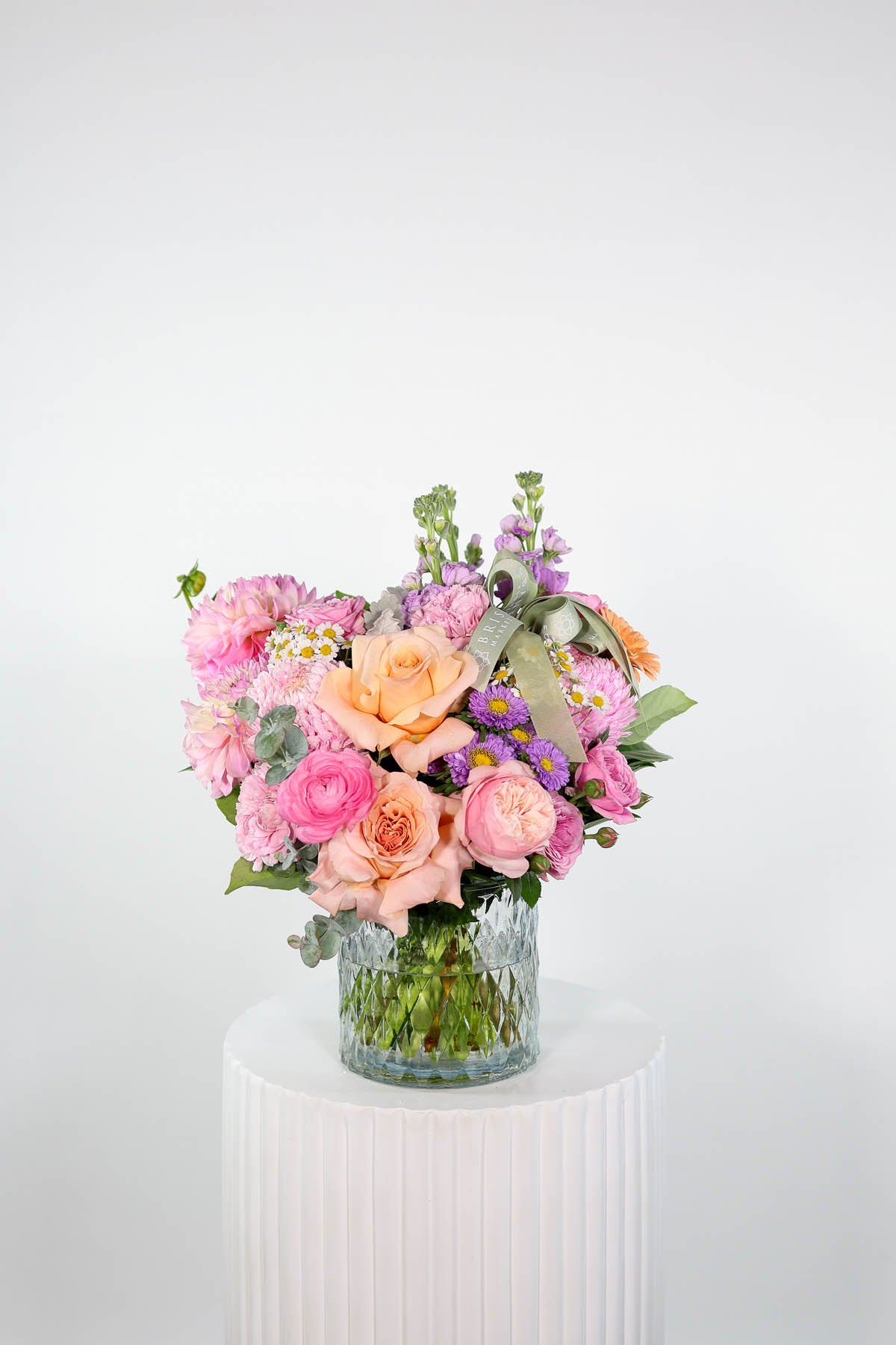 Nora Pastel Blooms Vase Arrangement