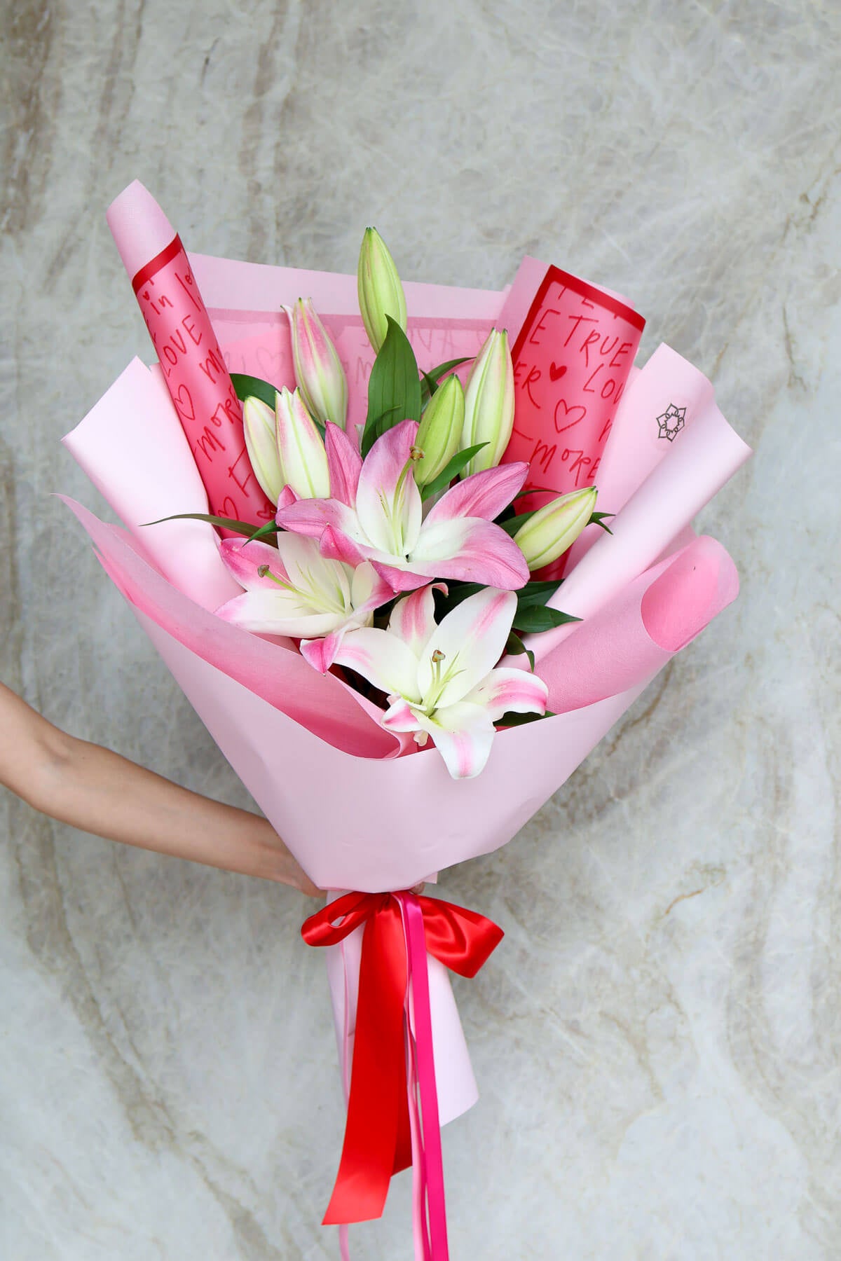 Valentine's Lily Wrap