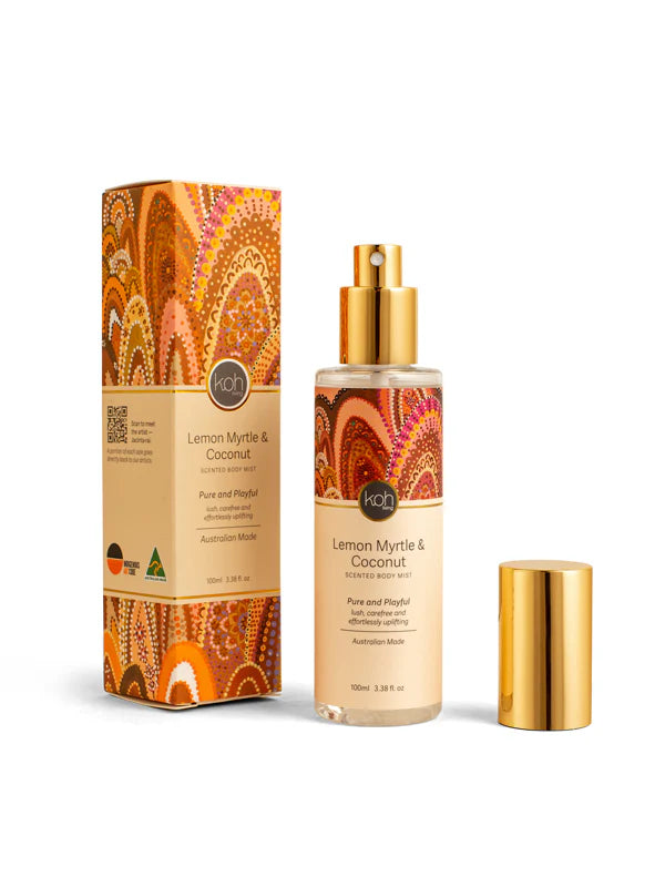 Lemon Myrtle & Coconut skincare product from Koh living.