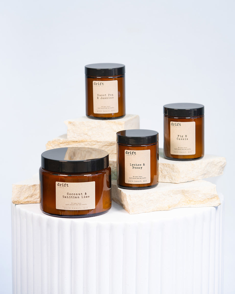 Drift Trading Co Boutique Soy Candle Brisbane Market Flowers