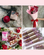 Romantic rose and self-care gift set for Brisbane delivery.
